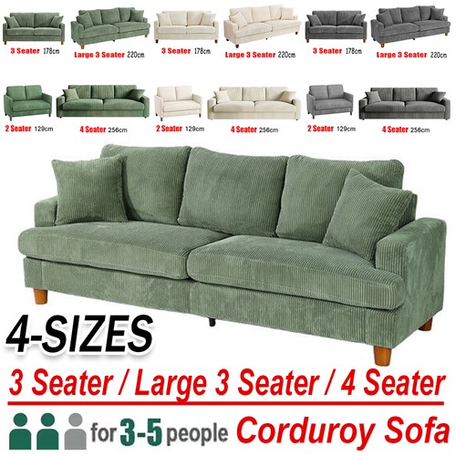 Seater corduroy sofa - sofa, jumbo