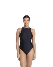 Zoggs Cable Zipped High Neck