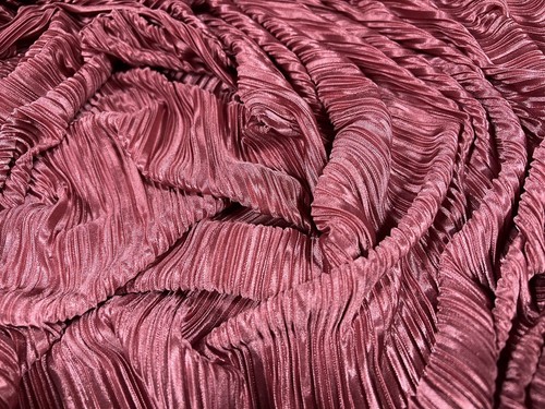 Plissé pleated stretch satin - plissé,