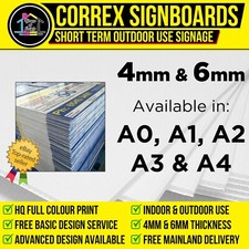 Correx Sign Board 4mm 6mm