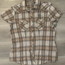 harley davidson button up