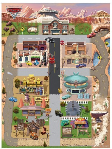 Disney cars tomica leisure map - disney,
