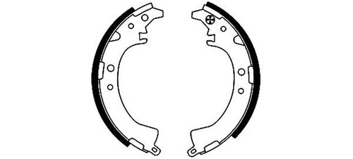 Brake shoe set - for, toyota