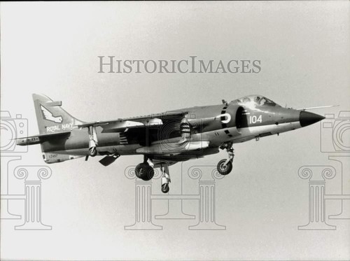 1980 press photo sea - 1980, harrier
