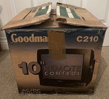 Goodmans C210 10" CRT Television with original box and remote.