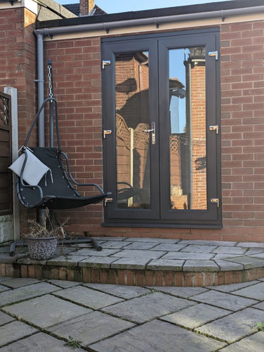 Anthracite grey white upvc - grey,