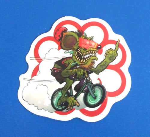 Rat bike flipping the - on, bird