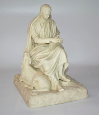 ANTIQUE COPELAND PARIAN SIR WALTER SCOTT MEMORIAL SCULPTURE FIGURE c1875