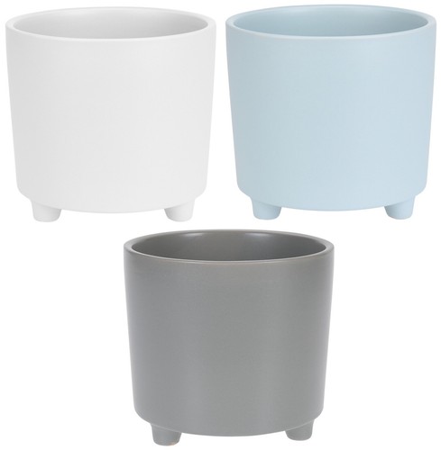 Small ceramic plant - pot, legs