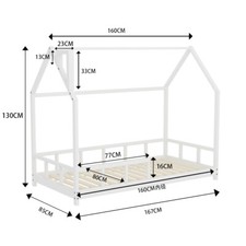 Single Kids House Bed Frame