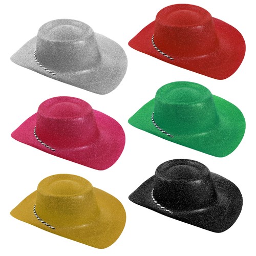 Glitter cowboy hat wild - glitter,