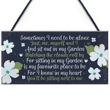 Garden Memorial Hanging Plaque