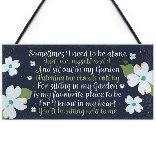 Garden memorial hanging plaque - memorial,