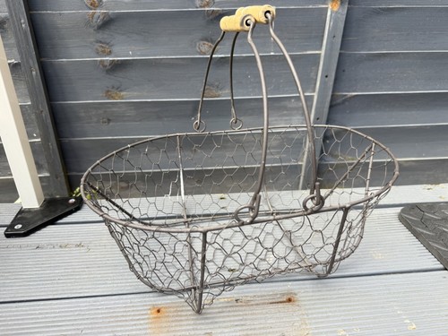 Vintage french wire wooden - french,