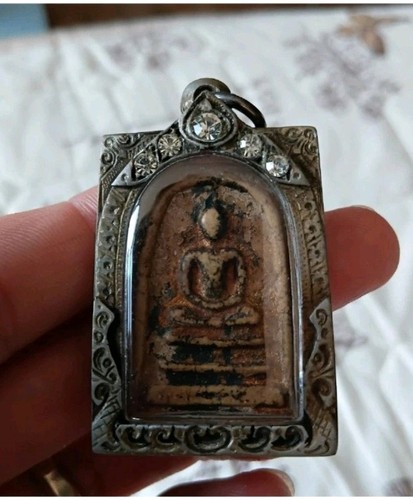Thai buddha clay amulet - buddha,