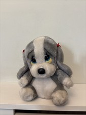 Original Sad Sam Grey Honey Girl  baby Soft Toy 8” Dog Plush 1980s Applause