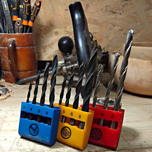 12pc twist drill bit - set, 3-8mm
