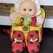 Vintage Playskool Little Ladybird Doll And Carrier. Bluebird