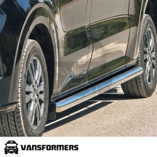 Vauxhall Vivaro 2004-2013 Chrome Side Bars Carbon Steel Short Wheel Base