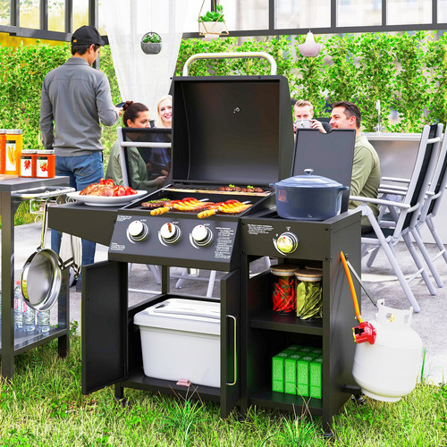 Burner gas bbq grill with - gas,