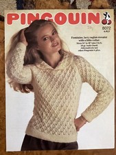 Women’s Knitting Patterns 4 ply Jumper 34-38” Pingouin 8072