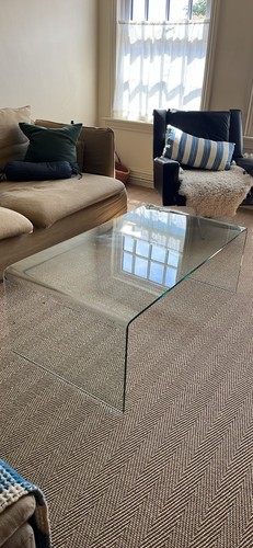 Habitat glass coffee - coffee, table