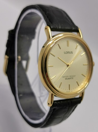 Vtg 1990s lorus v501 8b30 - lorus, gold