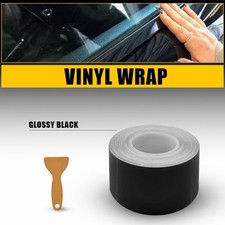 Gloss Black Chrome Delete Dechrome car Vinyl Wrapping Film 50mm x 10m Universal
