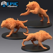 Warg Wolf Miniature 28-32mm