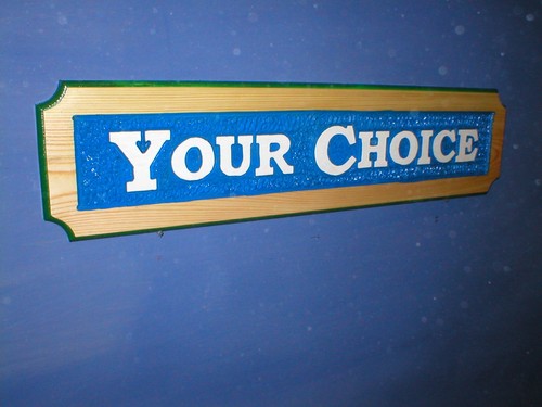 Personalised large wood - large, signs