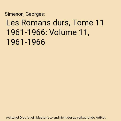 Les romans durs - durs,, tome