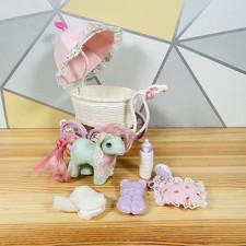 Vintage G1 My Little Pony Baby Buggy Stroller Carriage Playset Hasbro