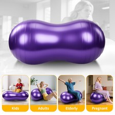 Peanut Ball Anti-burst Exercise Ball 90x45cm Yoga Ball & Pump Fitness Ball