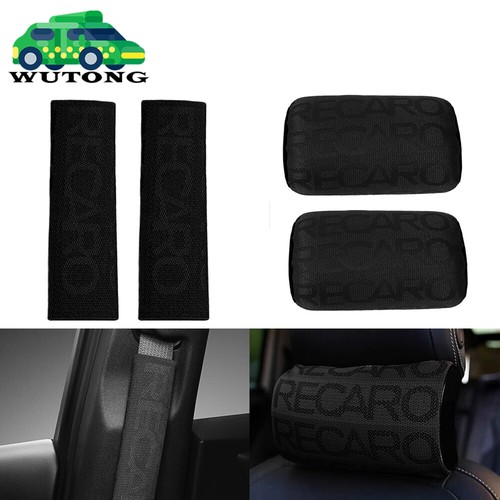 2pcs recaro black fabric - recaro,