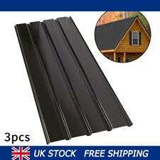 3Pcs Black Corrugated Roof
