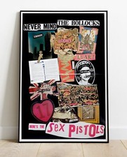 Never Mind The Bollocks Sex Pistols / XXL Repro Promo Poster - 36"x24"  