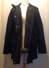 Joules Winchester Waterproof Jacket with Fleece Lined Gilet Size 14 Uk Navy