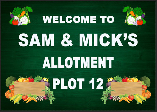 Allotment personalised metal - allotment,