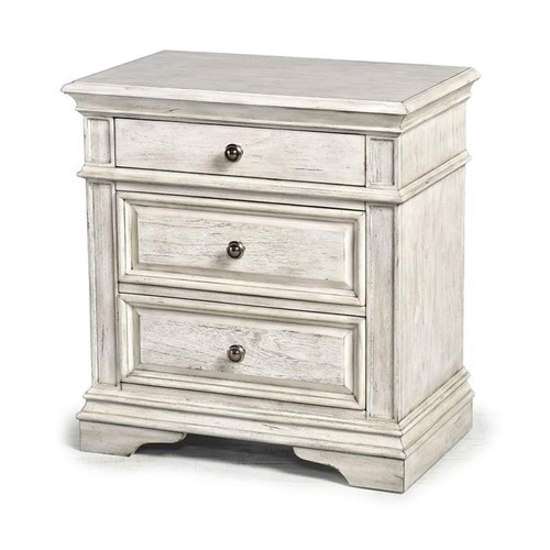 Maklaine ivory wood - ivory, 3-drawer