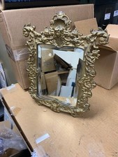 VINTAGE BRADLY AND HUBBARD MIRROR 3565 VANITY DRESSER OR HANG BEVELED GLASS