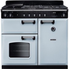 Rangemaster CL100DFPMSB/CM1 Classic 99cm Dual Fuel Range Cooker 5 Burners Misty