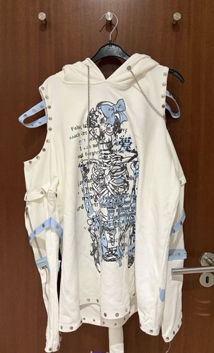 Skeleton print kitty ears - print,
