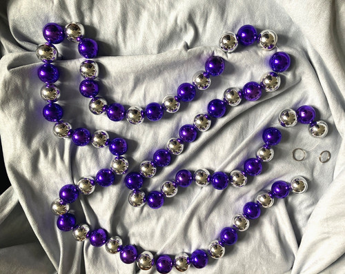 Purple silver christmas - purple,