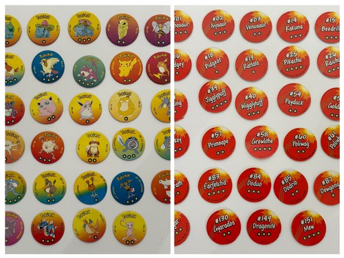 Original vintage pokemon pogs - original,