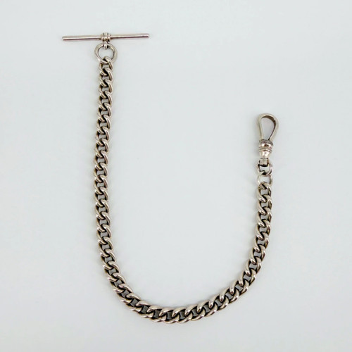 Sterling silver albert pocket - silver,