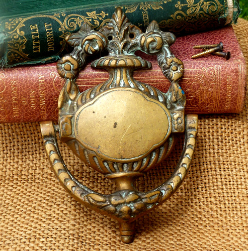 Vintage solid brass - solid, door