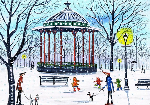 Print clapham bandstand - a4,