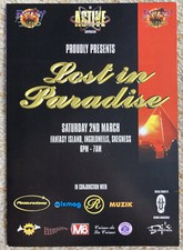 Lost In Paradise, A5 Rave Club Flyer, 2nd March 1996, Fantasy Island, Skegness,