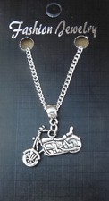 Motorbike pendant necklace - pendant, 18"