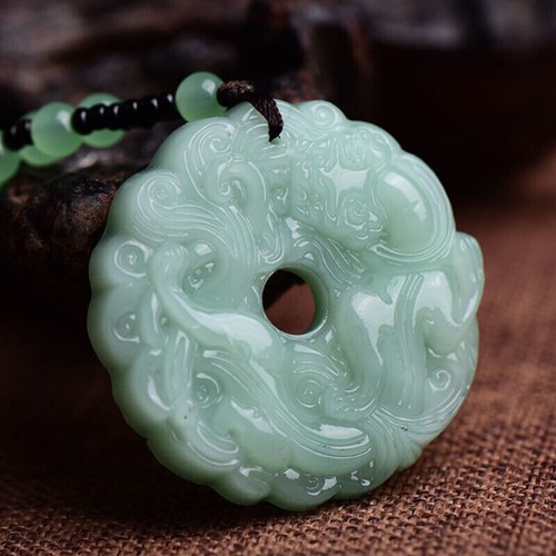 Hetian jade peace buckle